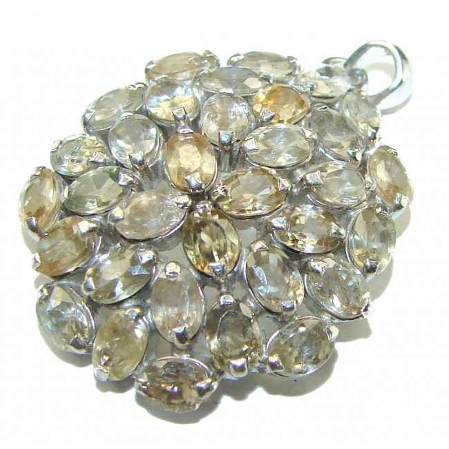 Real Beauty Citrine .925 Sterling Silver handcrafted Pendant - photo 2