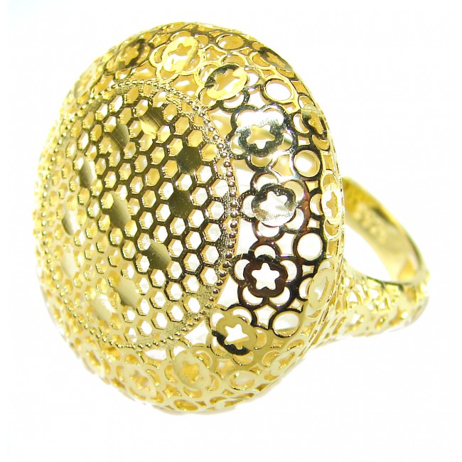 Adeline 14k Gold over .925 Sterling Silver ring s. 9 1/4 - photo 1