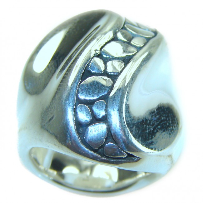 Natural Beauty Italy Made Silver Sterling Silver ring s. 6 - photo 2