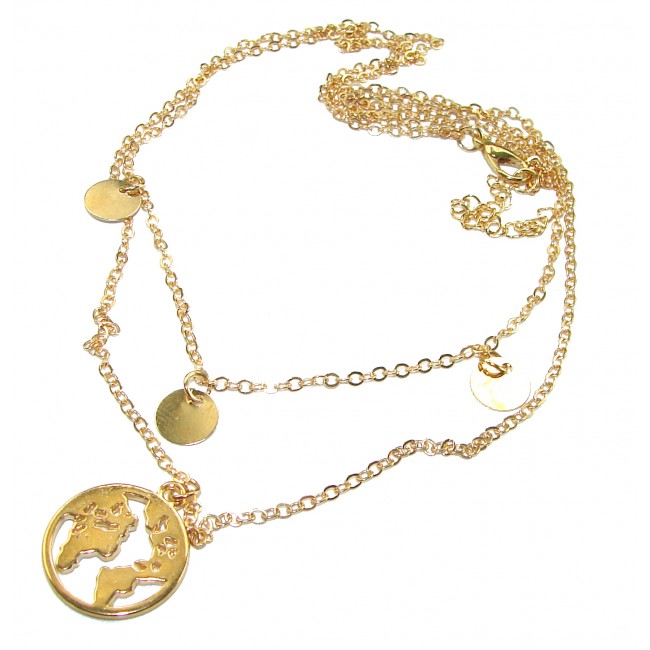 Multilayer Necklace 10K Gold over .925 Sterling Silver handcrafted necklace - photo 2