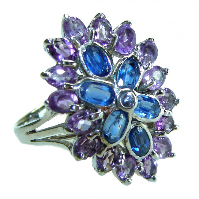 Authentic Kyanite .925 Sterling Silver handcrafted Ring size 9