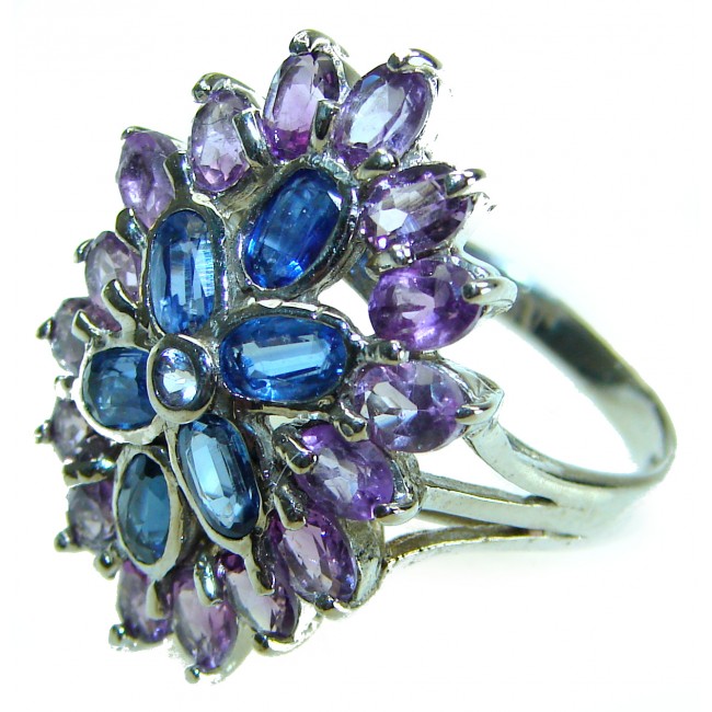 Authentic Kyanite .925 Sterling Silver handcrafted Ring size 9