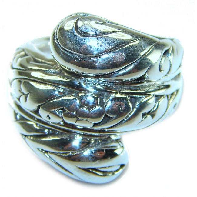 Natural Beauty Italy Made Silver Sterling Silver ring s. 6 - photo 2