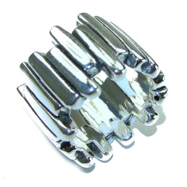 Natural Beauty Italy Made Silver Sterling Silver ring s. 6 1/4 - photo 3