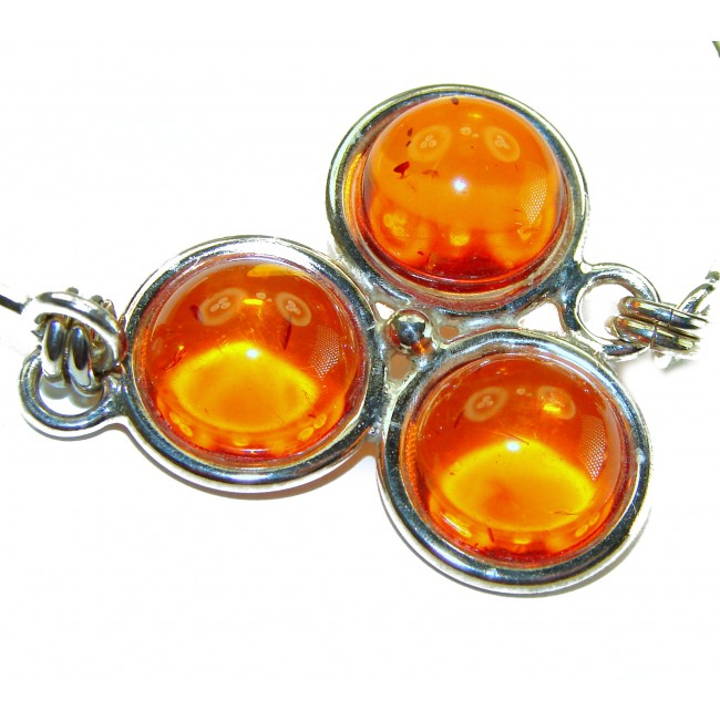 Excellent Baltic Amber .925 Sterling Silver entirely handcrafted Bracelet - photo 1