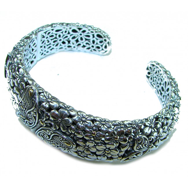 Spectacular - Large Heave Butterfly Bali Made .925 Sterling Silver handcrafted Bracelet / Cuff - photo 1