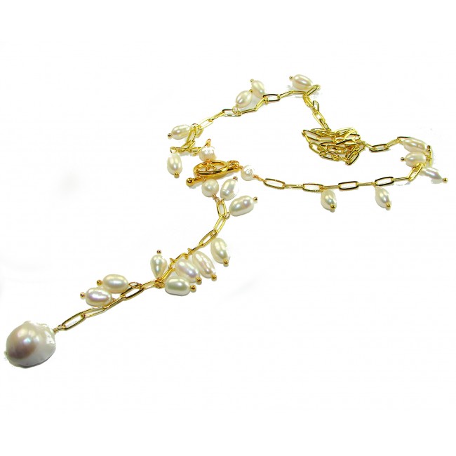 Precious Blister Pearl 14K Gold over .925 Sterling Silver Necklace - photo 3