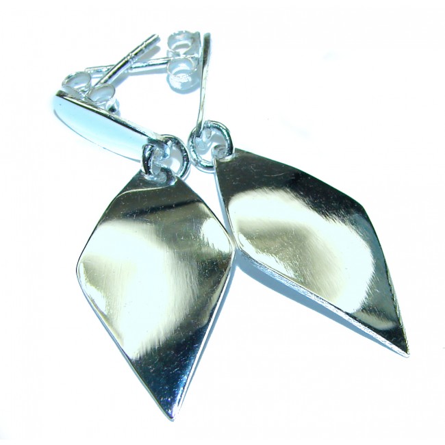 Silver EXTRAVAGANZA Italy made .925 Sterling Silver Earrings - photo 3