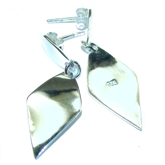 Silver EXTRAVAGANZA Italy made .925 Sterling Silver Earrings - photo 1