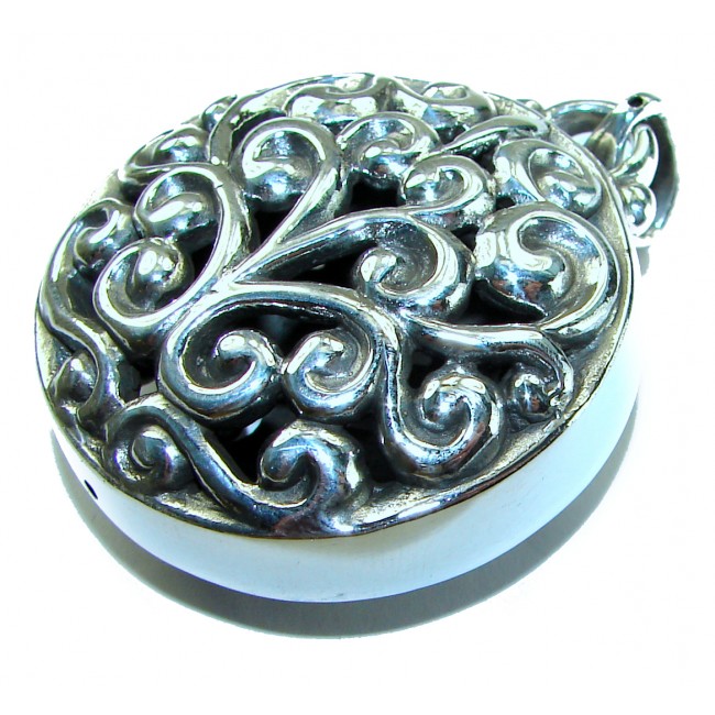 Sterling Beauty .925 Silver Bali handmade Pendant - photo 3