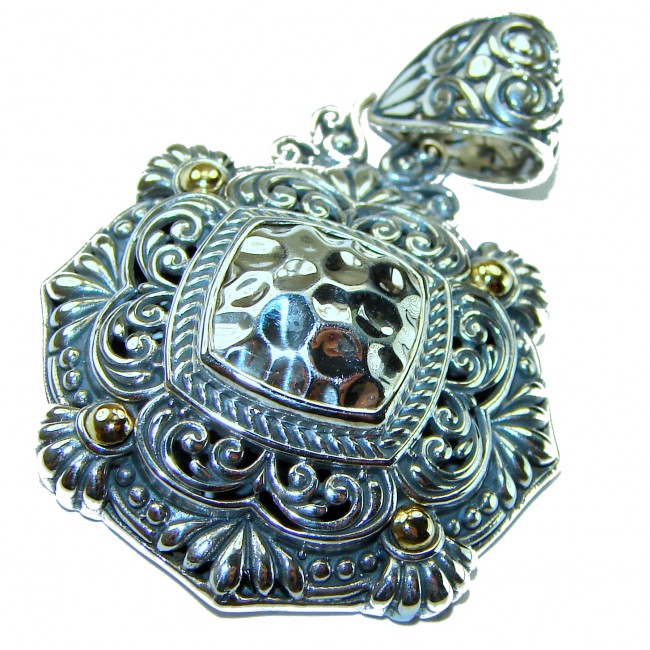 Majestic .925 Sterling Silver handmade Bali style Pendant - photo 2