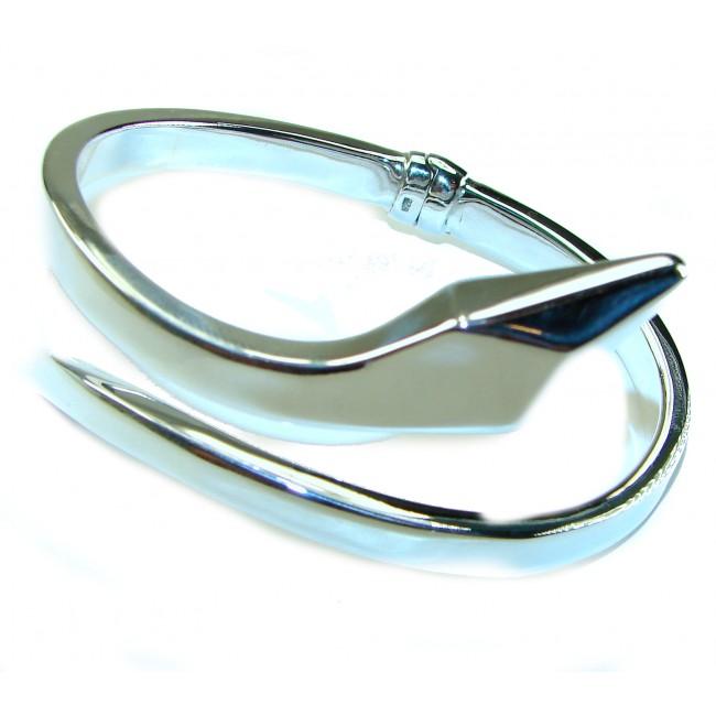 Snake - highly polished Italy made Bracelet in best quality .925 Sterling Silver - photo 2