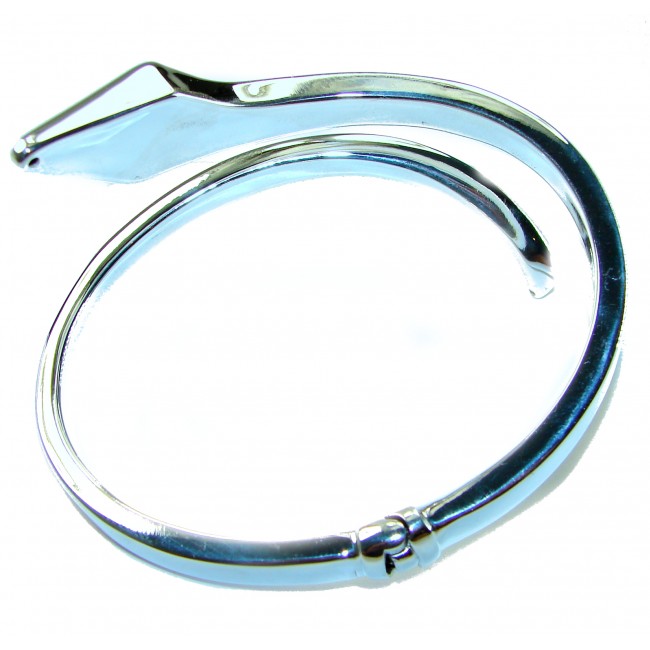 Snake - highly polished Italy made Bracelet in best quality .925 Sterling Silver - photo 1