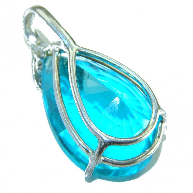 Venus- 18.5 carat Apatite .925 Sterling Silver Handcrafted Pendant - photo 1