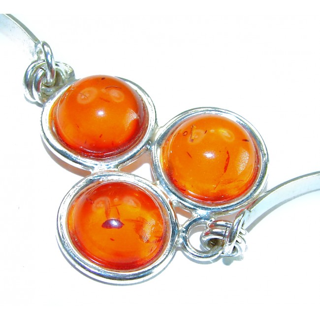 Excellent Baltic Amber .925 Sterling Silver entirely handcrafted Bracelet - photo 1