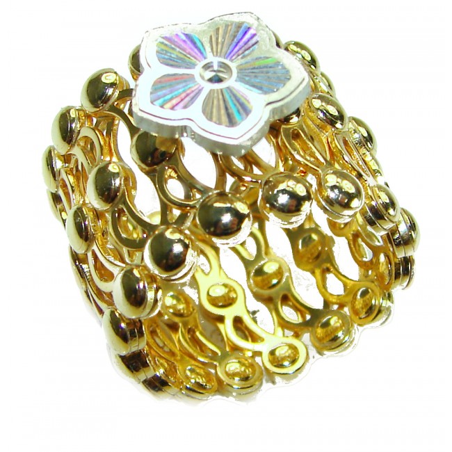 Retractable Ring And Bracelet for Women - Unique Boho 14K Gold over .925 Sterling silver Ring - Bracelet
