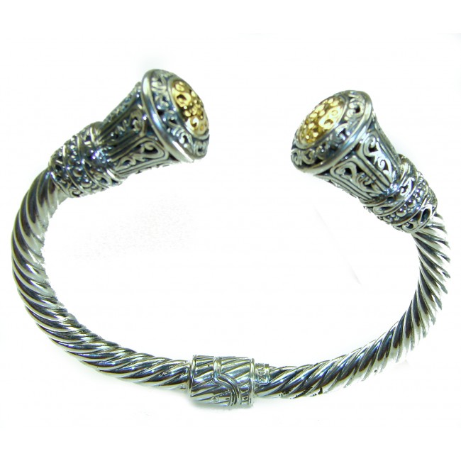 Bali Legacy 39.5 grams authentic 14K Gold over .925 Sterling Silver handcrafted bracelet - photo 4