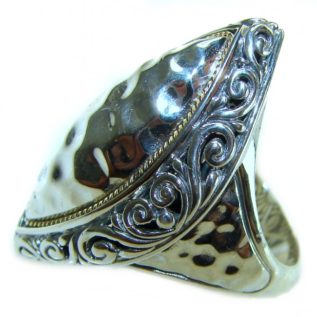 Solid Bali made .925 Sterling Silver ring size 7