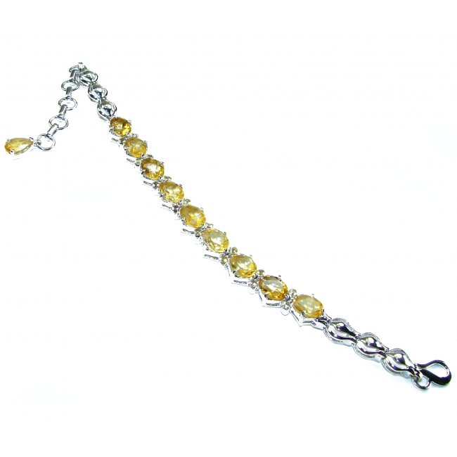 Casablanca - authentic 32.2 carat Citrine .925 Sterling Silver Bracelet