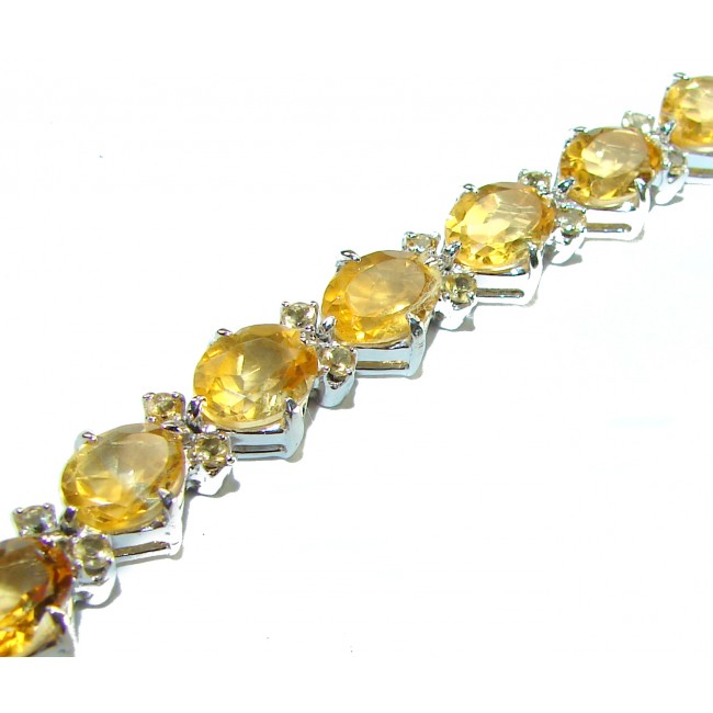 Casablanca - authentic 32.2 carat Citrine .925 Sterling Silver Bracelet