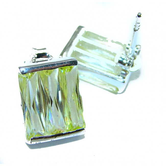 Cubic Zirconia .925 Sterling Silver handmade earrings