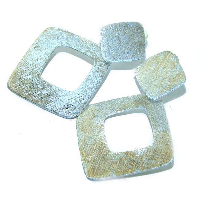 Fancy .925 Sterling Silver Italy made Earrings