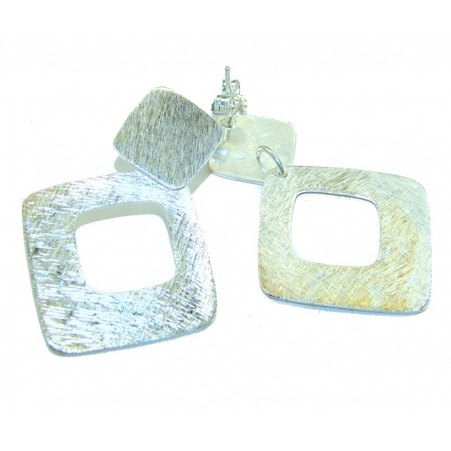 Fancy .925 Sterling Silver Italy made Earrings