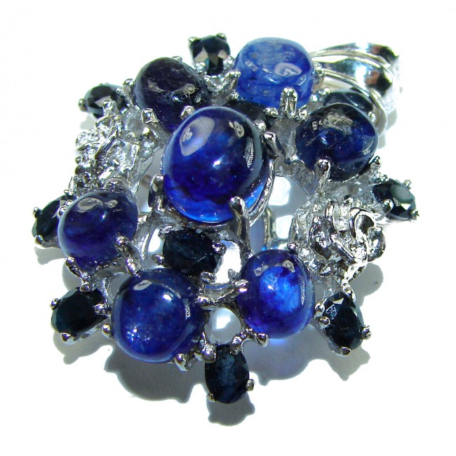 Malibu Authentic 8.5 carat African Kyanite .925 Sterling Silver handmade pendant