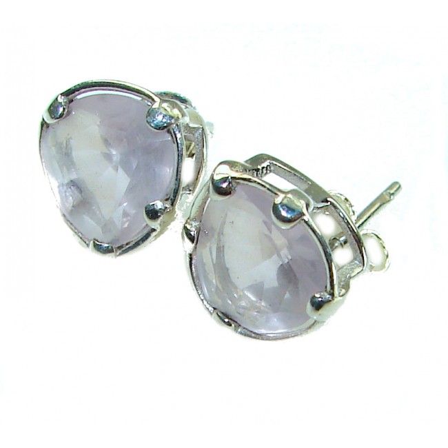 Great Pink Fiord Topaz .925 Sterling Silver handcrafted Earrings