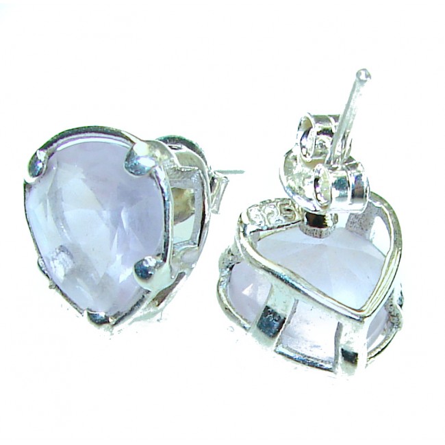 Great Pink Fiord Topaz .925 Sterling Silver handcrafted Earrings