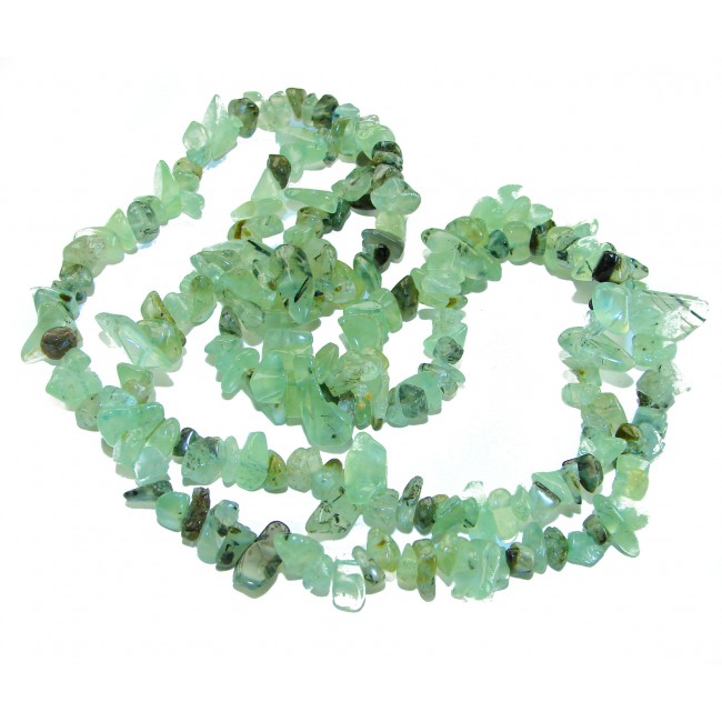 POWER OF NATURE Genuine Moss Prehnite handmade necklace