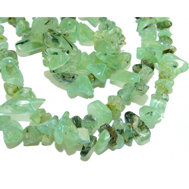 POWER OF NATURE Genuine Moss Prehnite handmade necklace