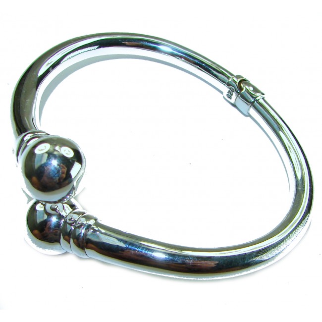 Fancy .925 Sterling Silver handcrafted Statement Italy made Bracelet / Cuff