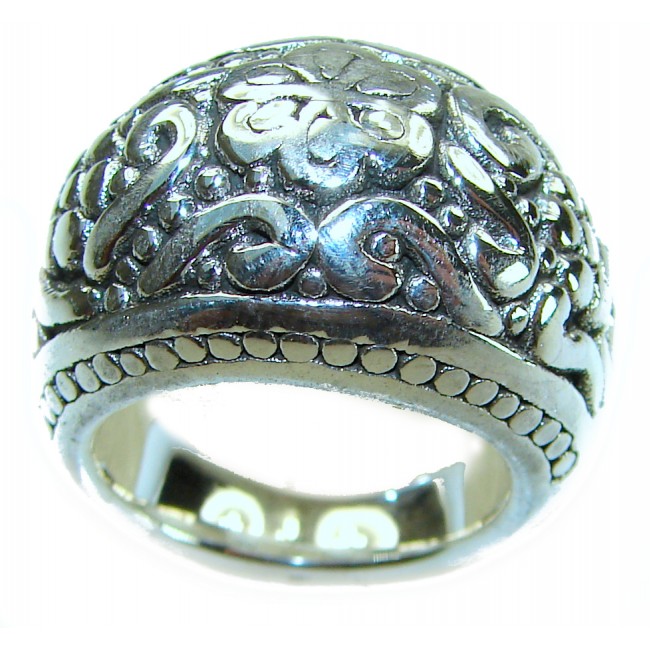Precious - Bali made .925 Sterling Silver handcrafted Ring s. 6 3/4