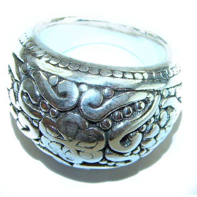 Precious - Bali made .925 Sterling Silver handcrafted Ring s. 6 3/4