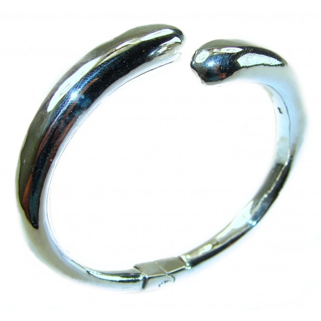 Fancy .925 Sterling Silver handcrafted Statement Italy made Bracelet / Cuff - photo 2