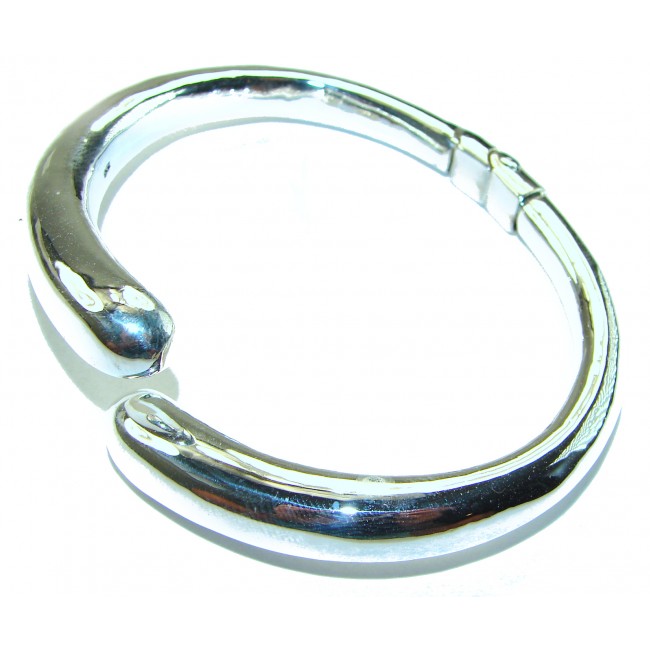 Fancy .925 Sterling Silver handcrafted Statement Italy made Bracelet / Cuff - photo 1