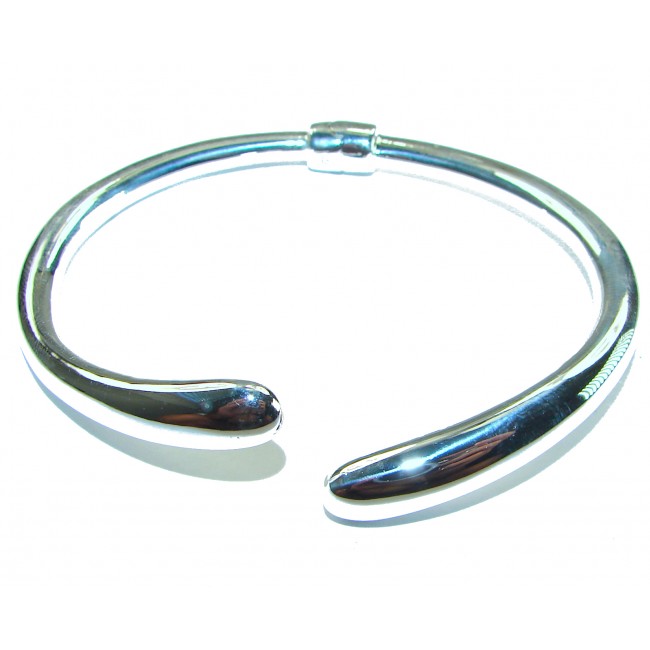 Fancy .925 Sterling Silver handcrafted Statement Italy made Bracelet / Cuff - photo 2