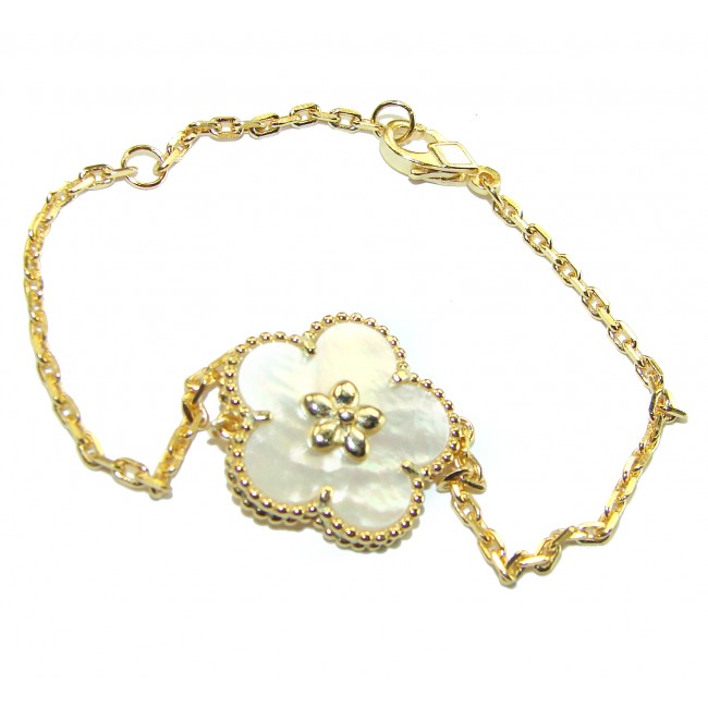 Fantastic Blister Pearl 14K Gold over .925 Silver handmade Bracelet - photo 2