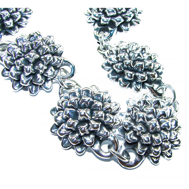 Sunflowers Italy made Bracelet in best quality .925 Sterling Silver