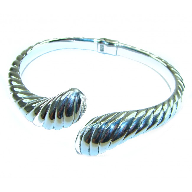 Italy made Bracelet in best quality highly polished .925 Sterling Silver - photo 3