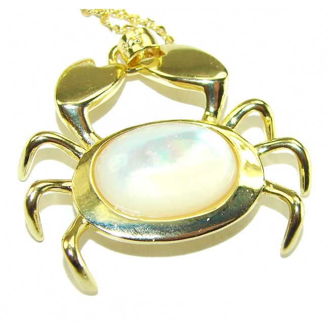 Precious Magic Crab 18K Gold over .925 Sterling Silver Necklace - photo 1