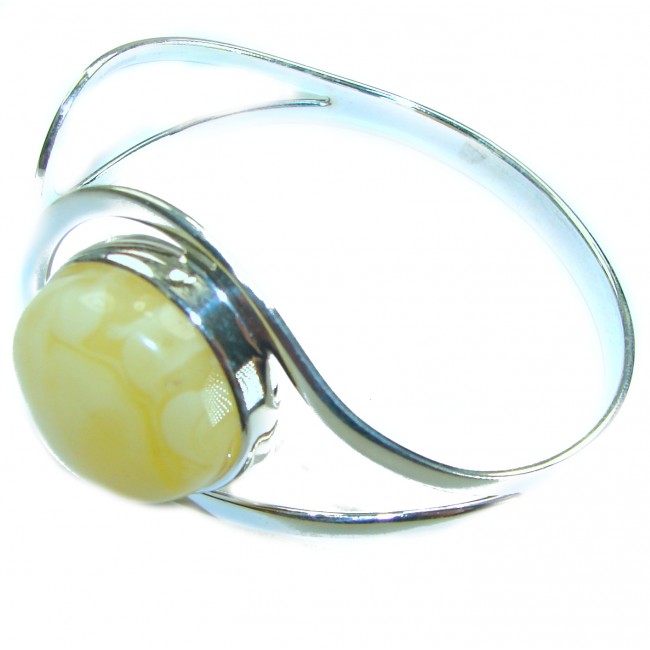 MODERN Design Genuine 15.5 carat Butterscotch Baltic Amber .925 Sterling Silver handmade Bracelet - photo 1