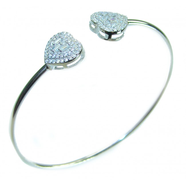 Precious Light Natural 4.2 carat White Topaz .925 Sterling Silver bracelet - photo 3