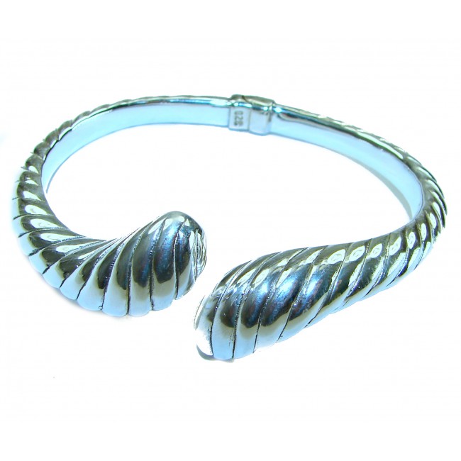 Italy made Bracelet in best quality highly polished .925 Sterling Silver - photo 2