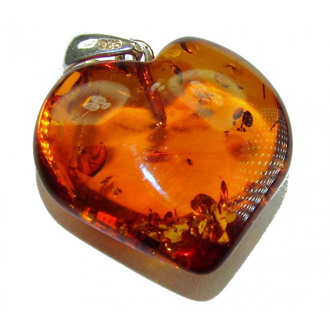 Mom's Love amazing quality Baltic Amber .925 Sterling Silver handmade pendant