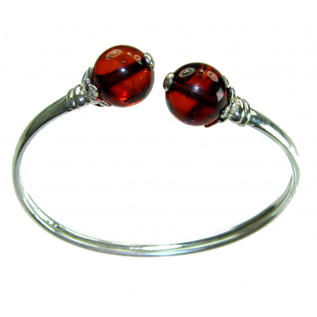 Golden Butterfly Genuine Baltic Amber .925 Sterling Silver handamde Bracelet