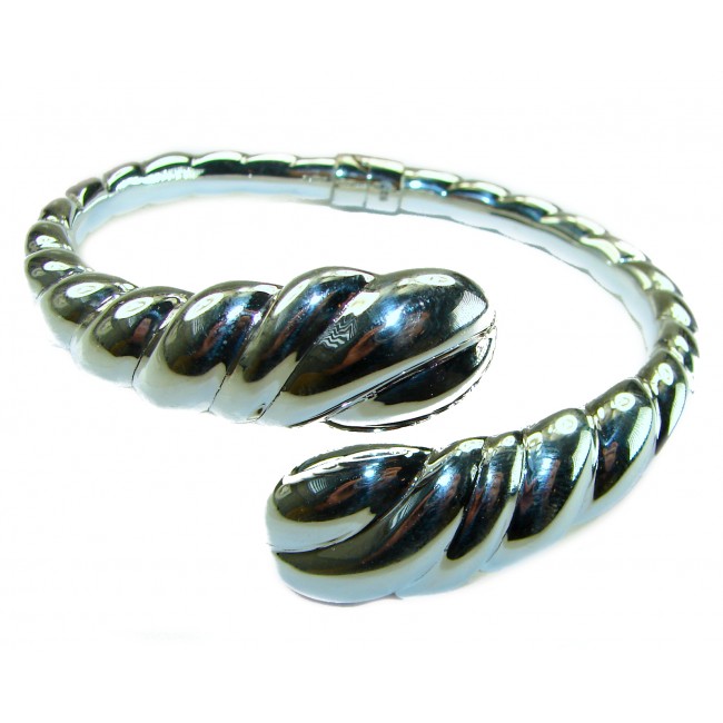 Italy made Bracelet in best quality highly polished .925 Sterling Silver - photo 3