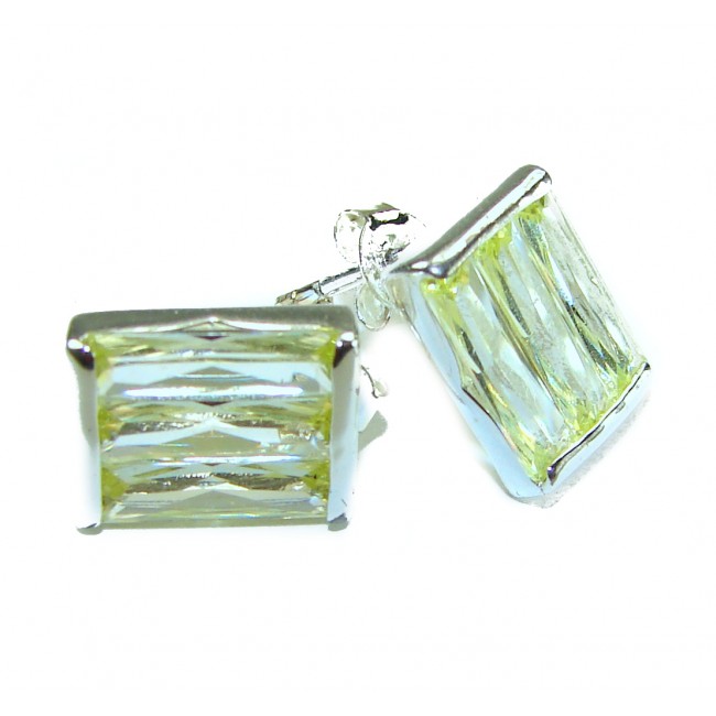 Cubic Zirconia .925 Sterling Silver handmade earrings