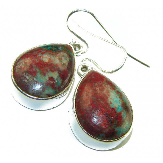 Natural Sonora Jasper Sterling Silver handcrafted Earrings